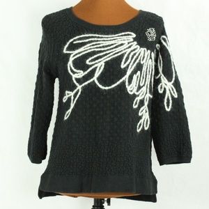 Field Flower By Anthropolgie  3/4 Sleeve Sweater